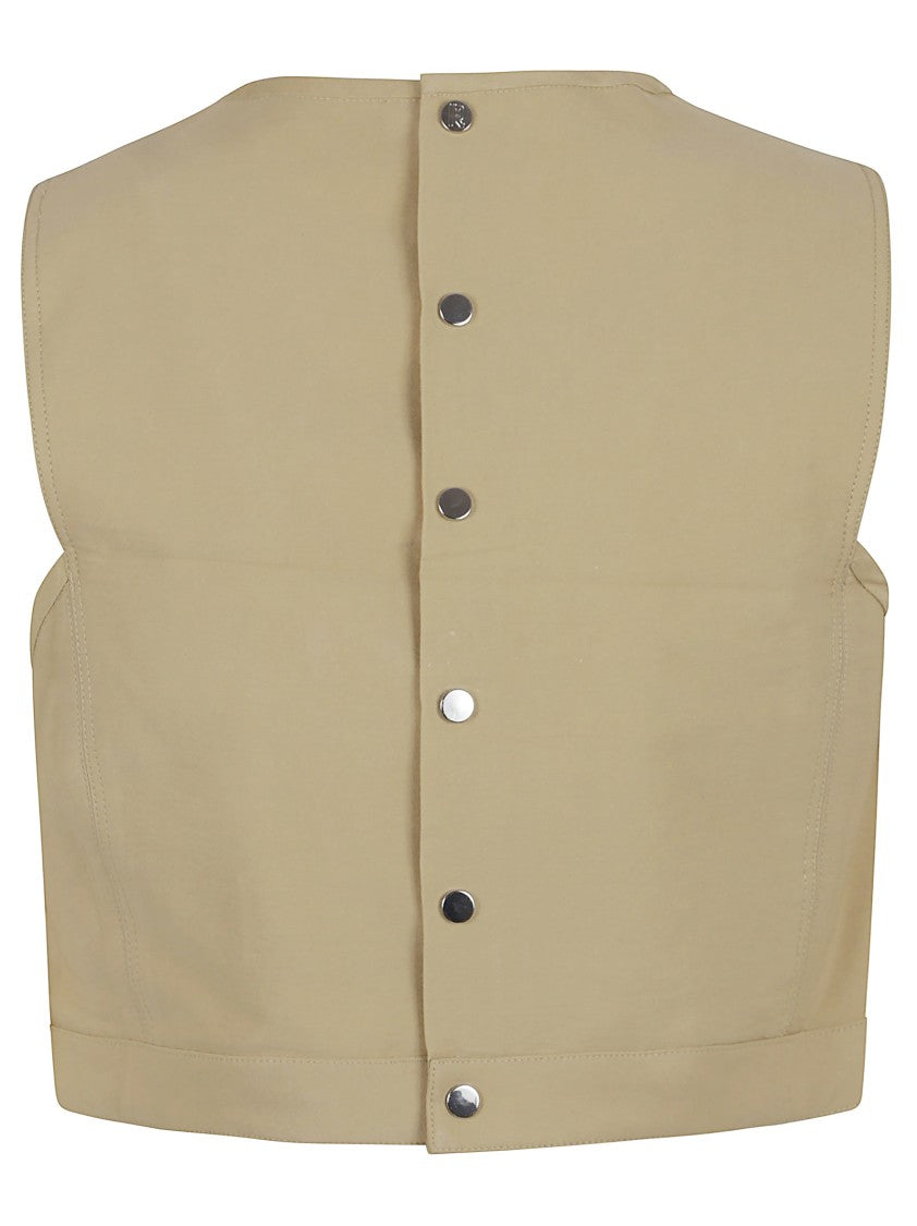 Paco Rabanne Cropped Polyamide Blend Top