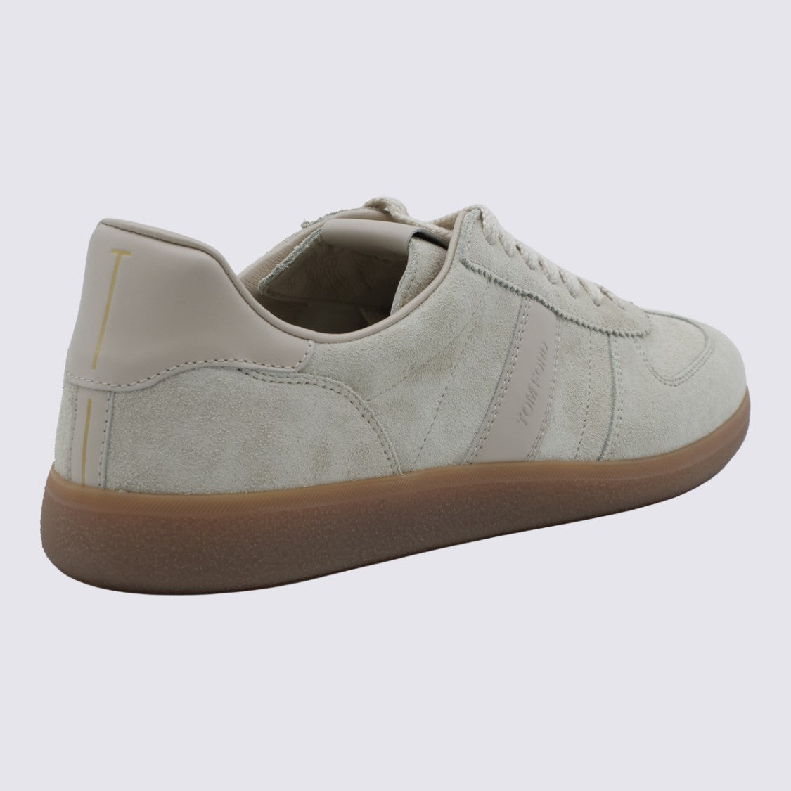 Tom Ford Low-Profile Suede Sneakers With Contrasting Gum Rubber Sole