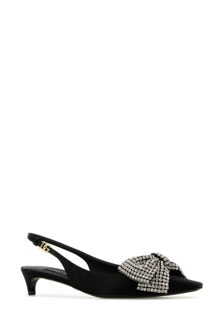 Dolce & Gabbana Black Satin Pumps