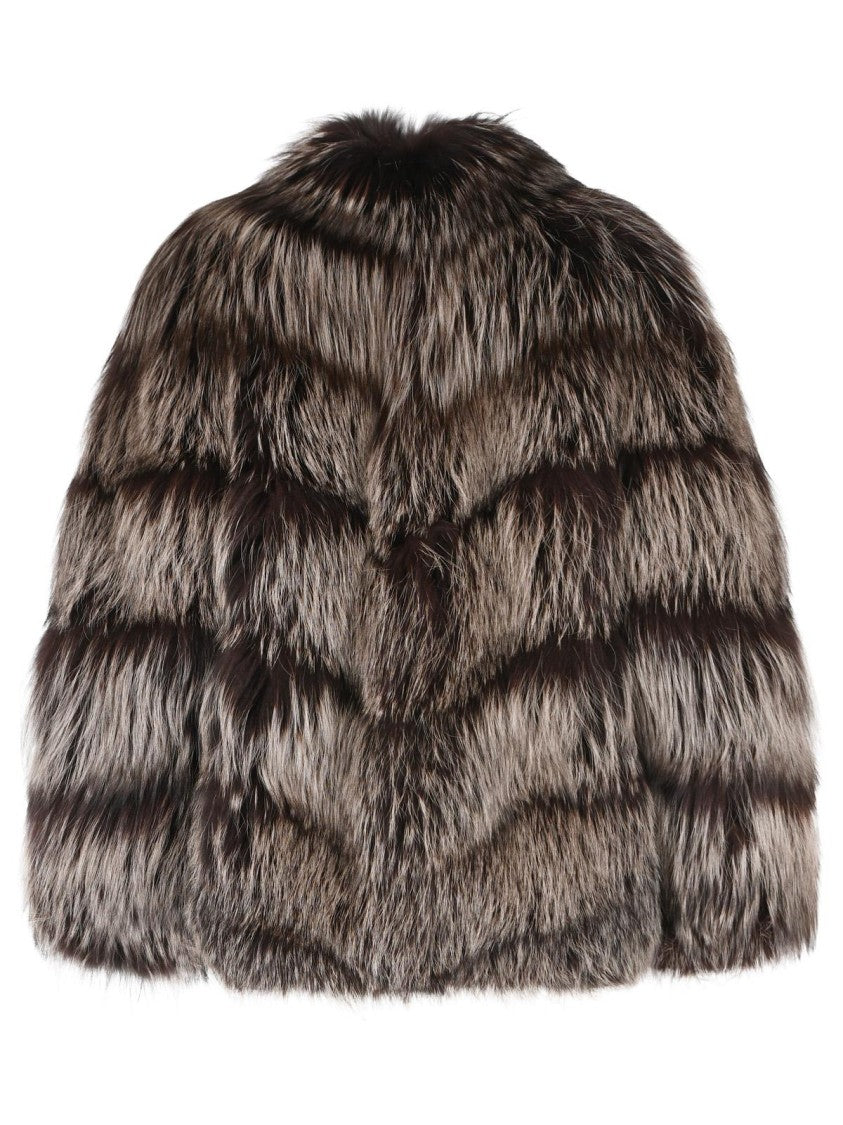 Simonetta Ravizza Banny' Fox Fur 'Silver Fox Iris' Jacket