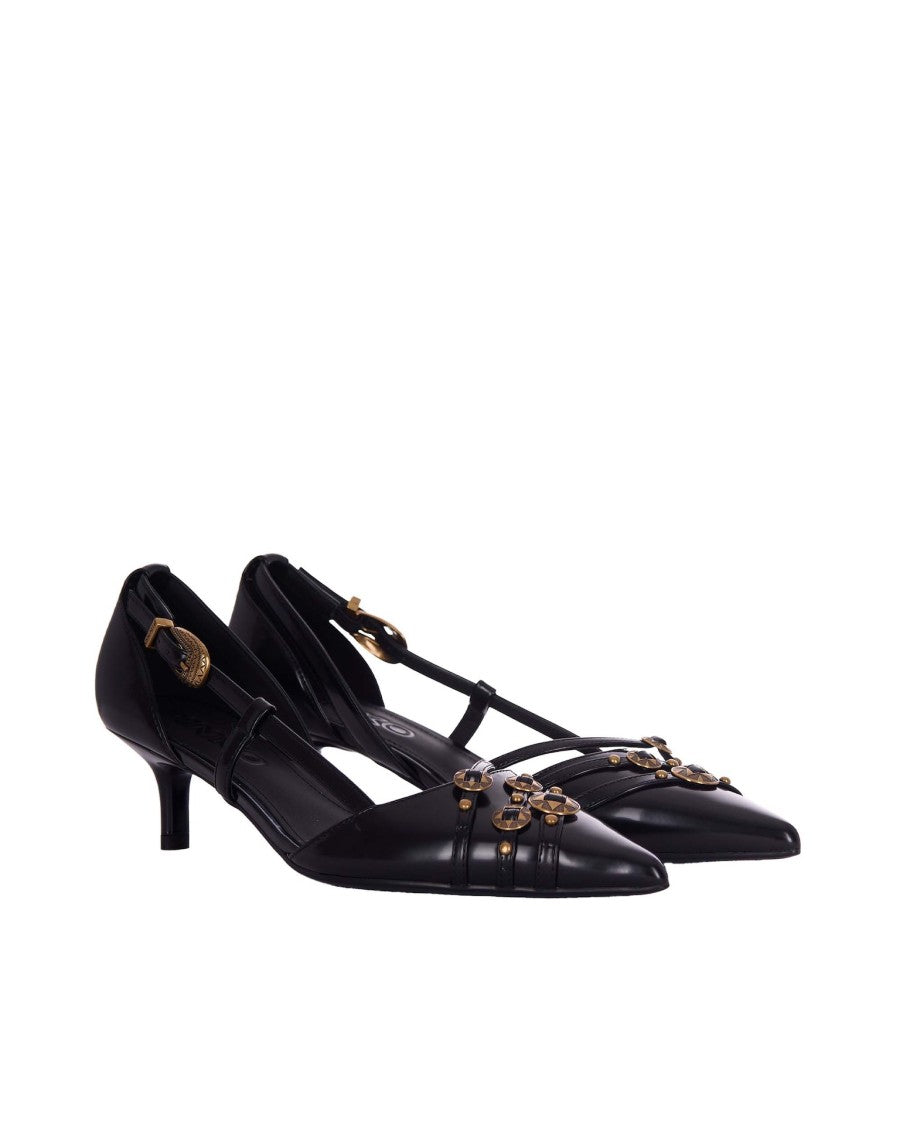 Pinko Slingback Pointed-Toe Shoes With Decorative Buckles