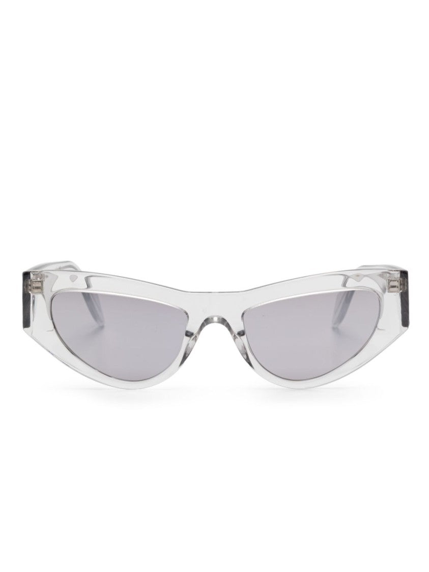 Pinko Angular Cat-Eye Gray Sunglasses With Transparent Frame