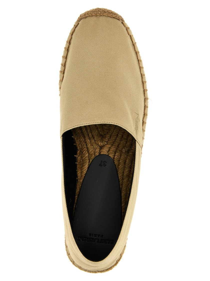 Saint Laurent Logo Embroidery Espadrilles