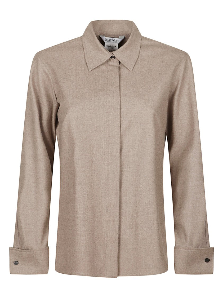 Max Mara Tailored Jacket With Classic Collar And Concealed Button Placket