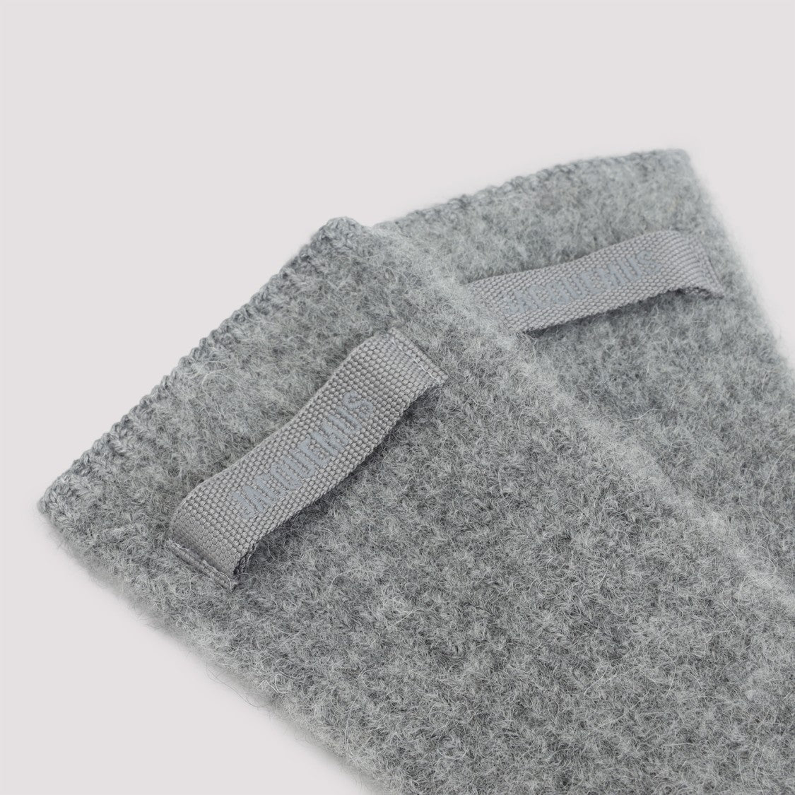 Jacquemus Heathered Grey Alpaca Blend Gloves