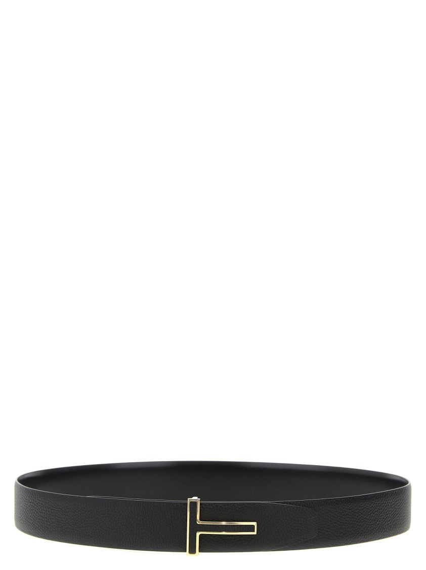 Tom Ford Logo Buckle Reversible Belt