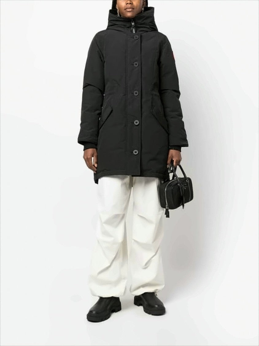 Canada Goose Mid-Length Insulated Parka With High Collar And Hood