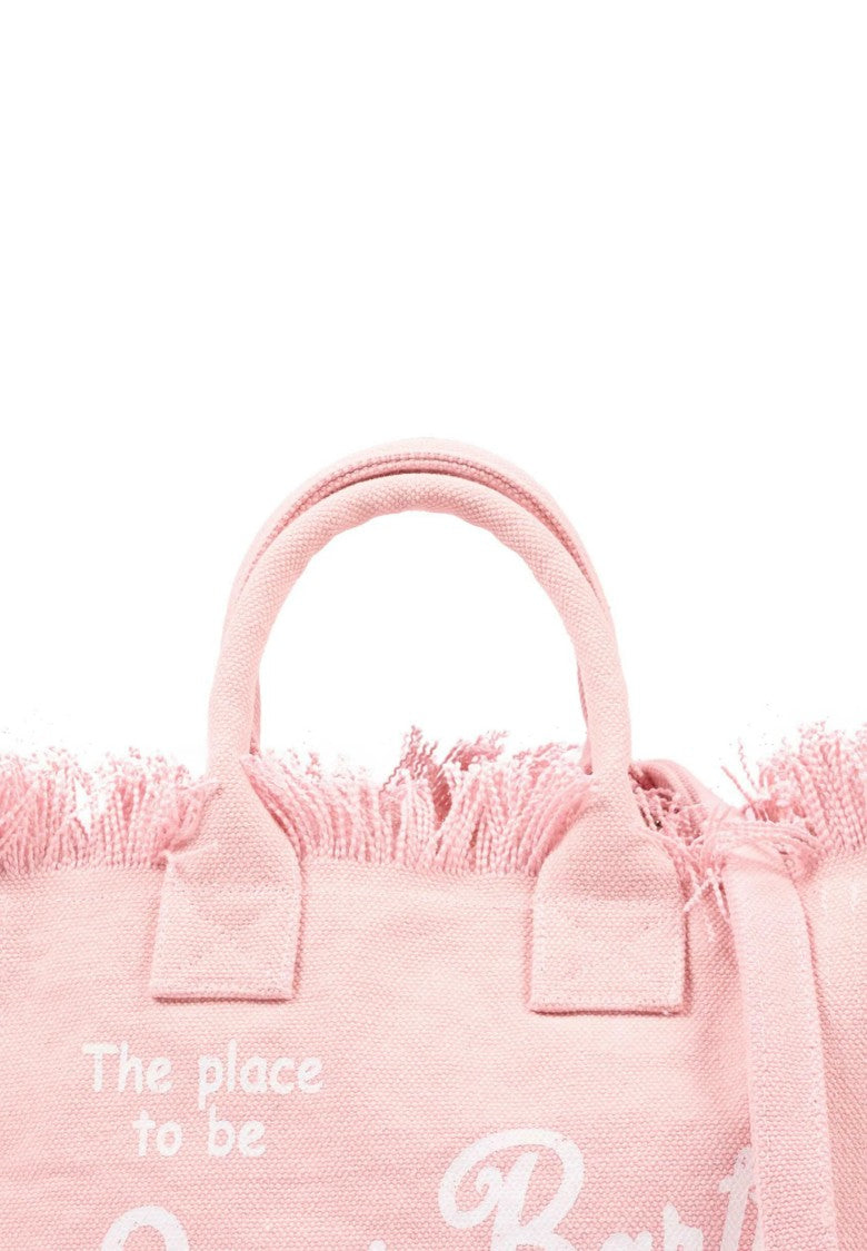 Mc2 Saint Barth Pink Colette Cotton Handbag