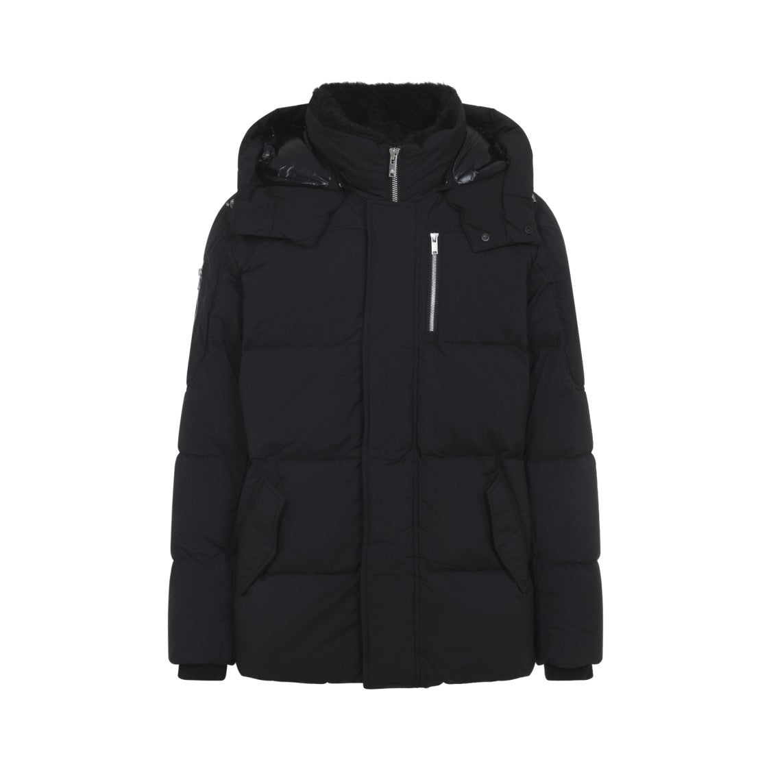 Moose Knuckles High-Collar Quilted Down Jacket
