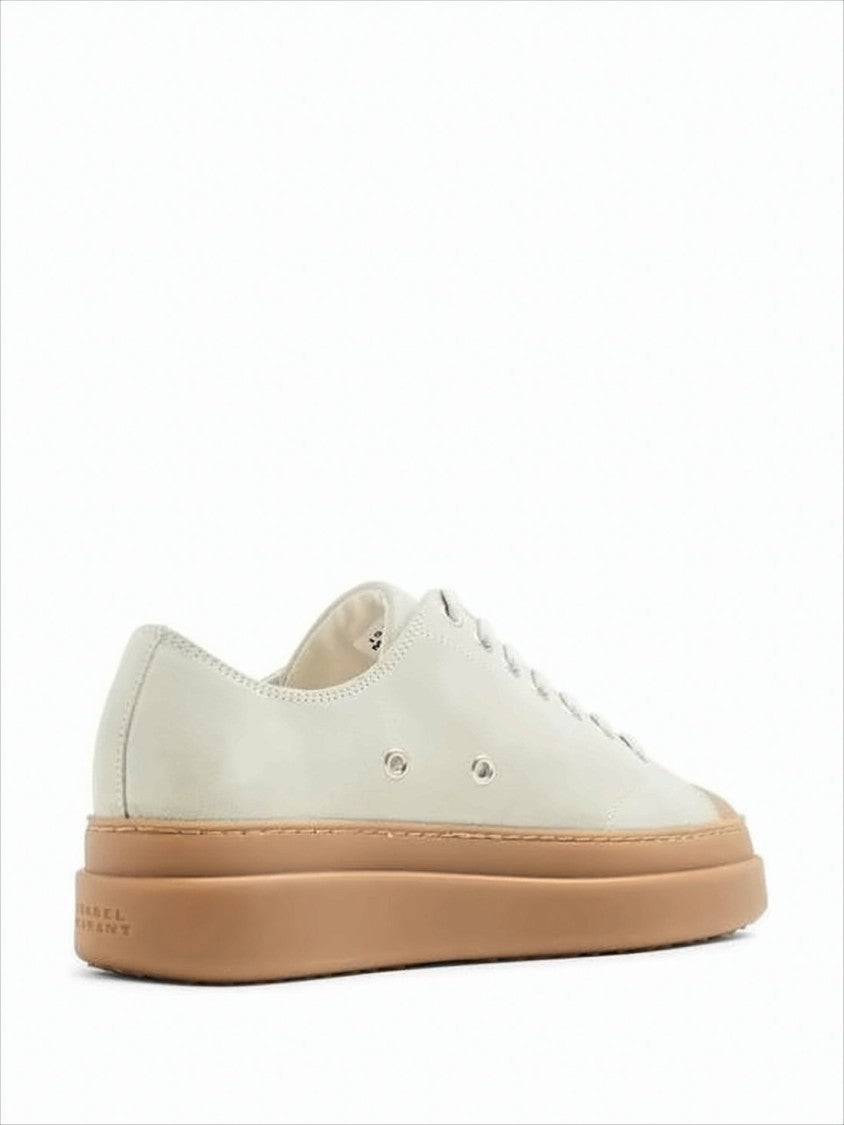 Isabel Marant Low-Top Sneakers With Smooth Cotton Upper