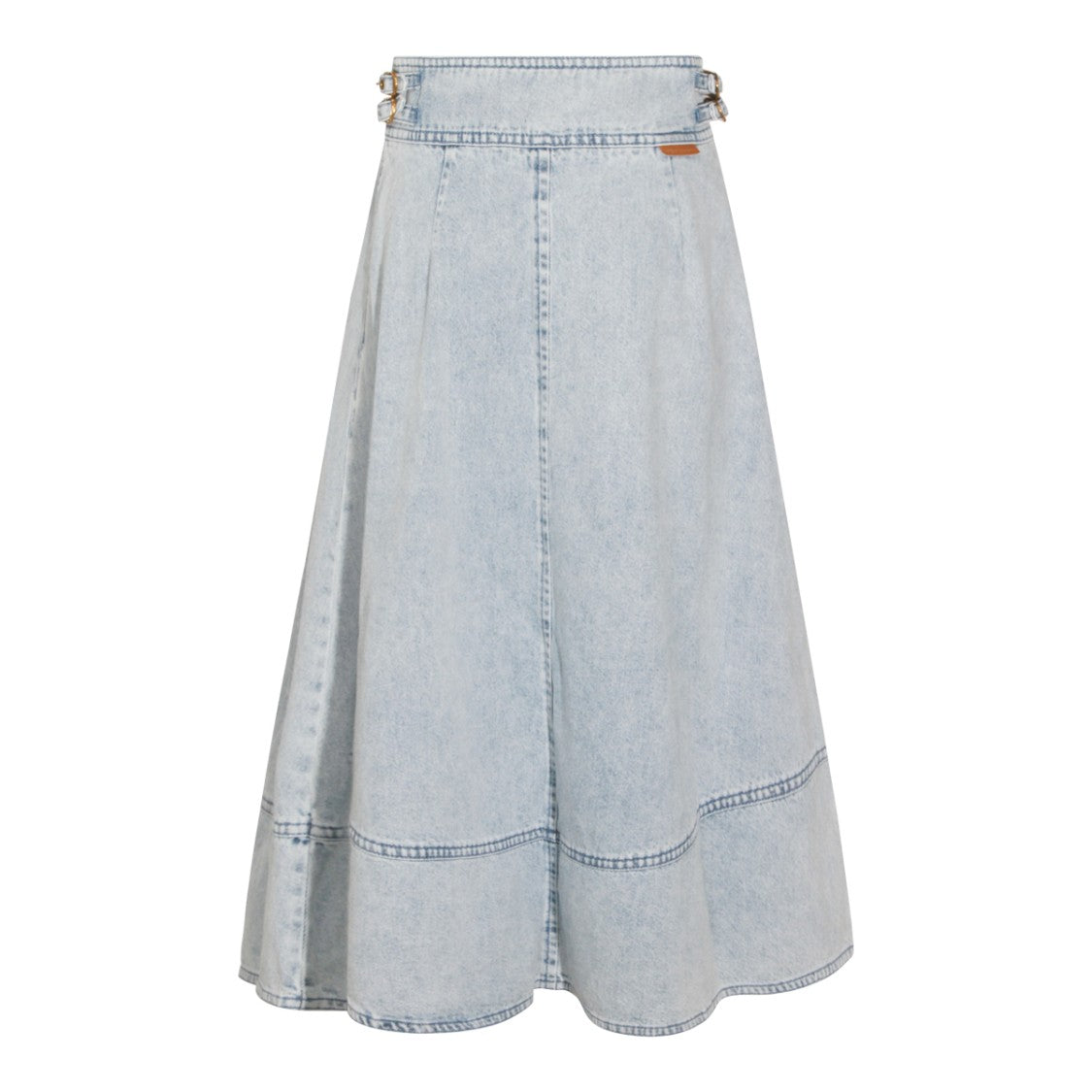 Zimmermann Light Blue Cotton Skirt