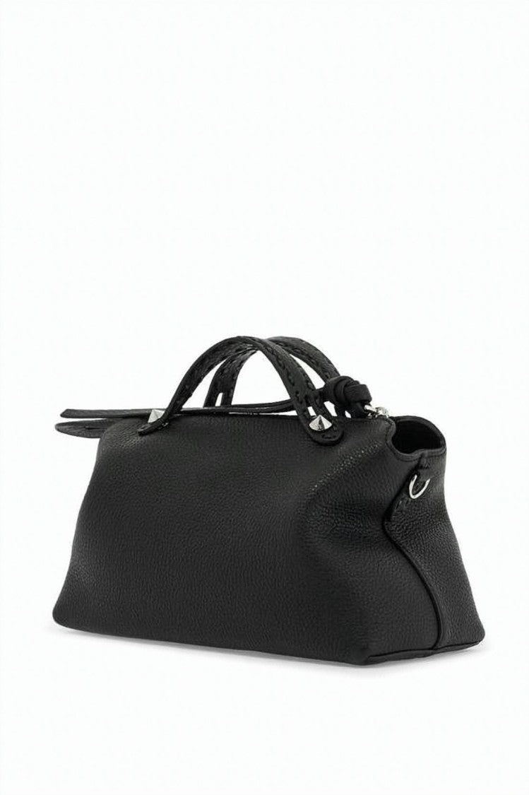 Fendi Soft Leather Medium Bag With Textured Surface