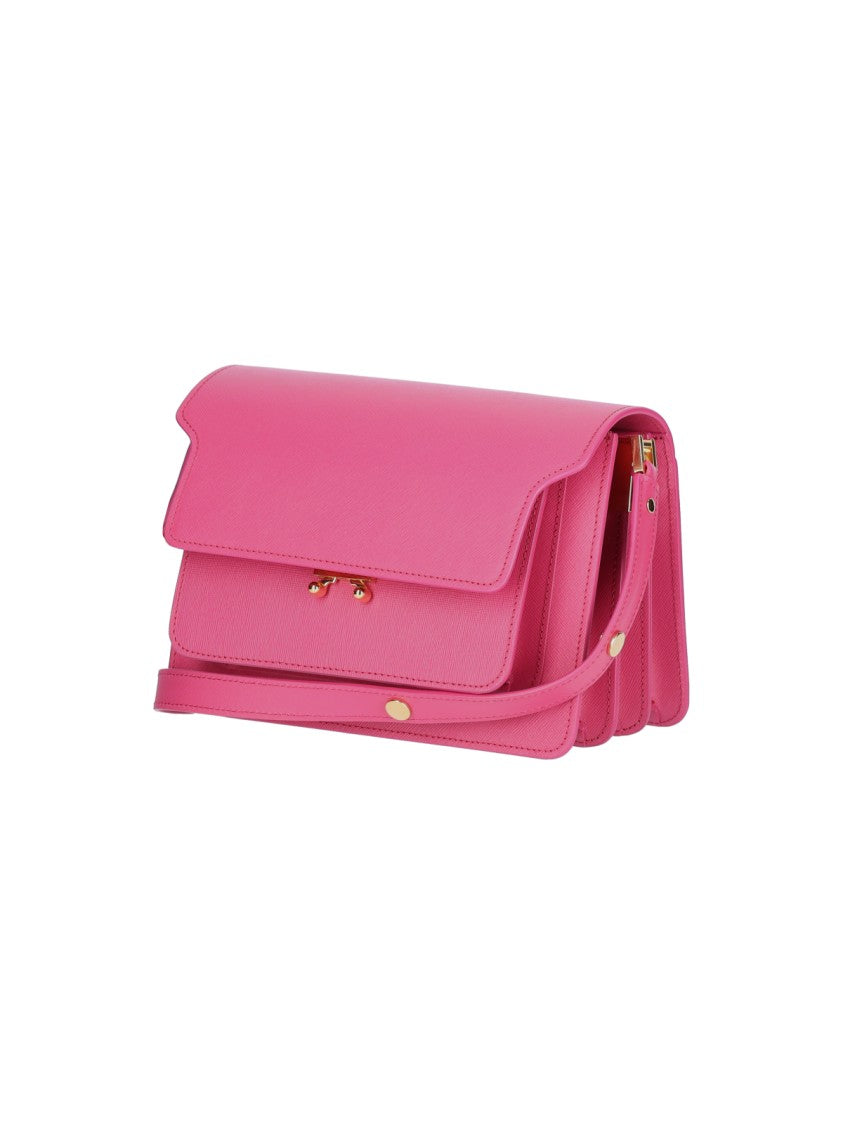 Marni "Trunk" Medium Shoulder Bag – Pink