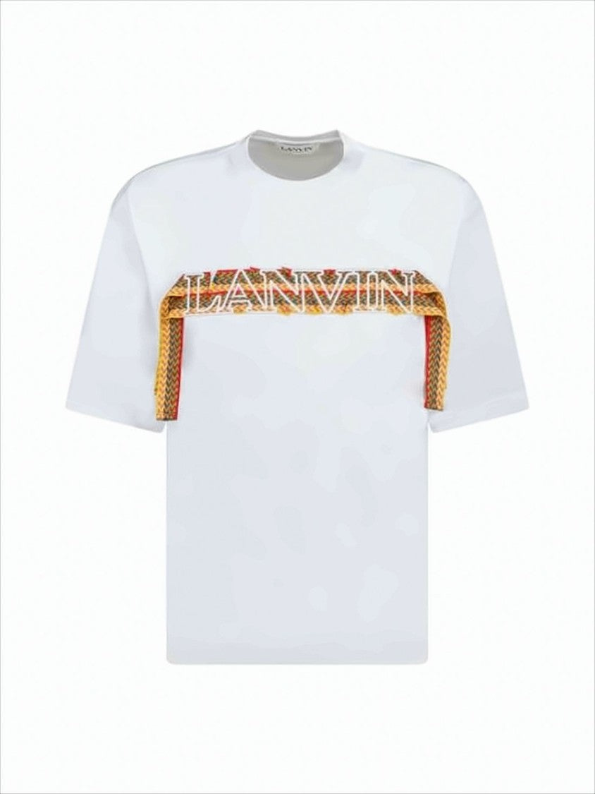 Lanvin Short-Sleeved T-Shirt With Bold Graphic Design