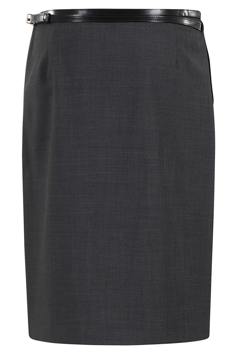 Philosophy Di Lorenzo Serafini Wrap-Around Wool-Blend Skirt