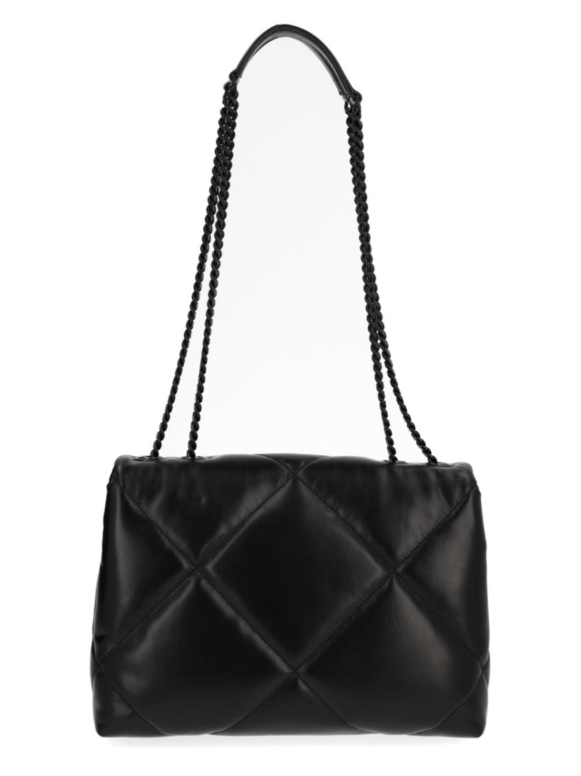 Tory Burch Neutrals Kira Quilted Diamond Leather Shoulder Bag
