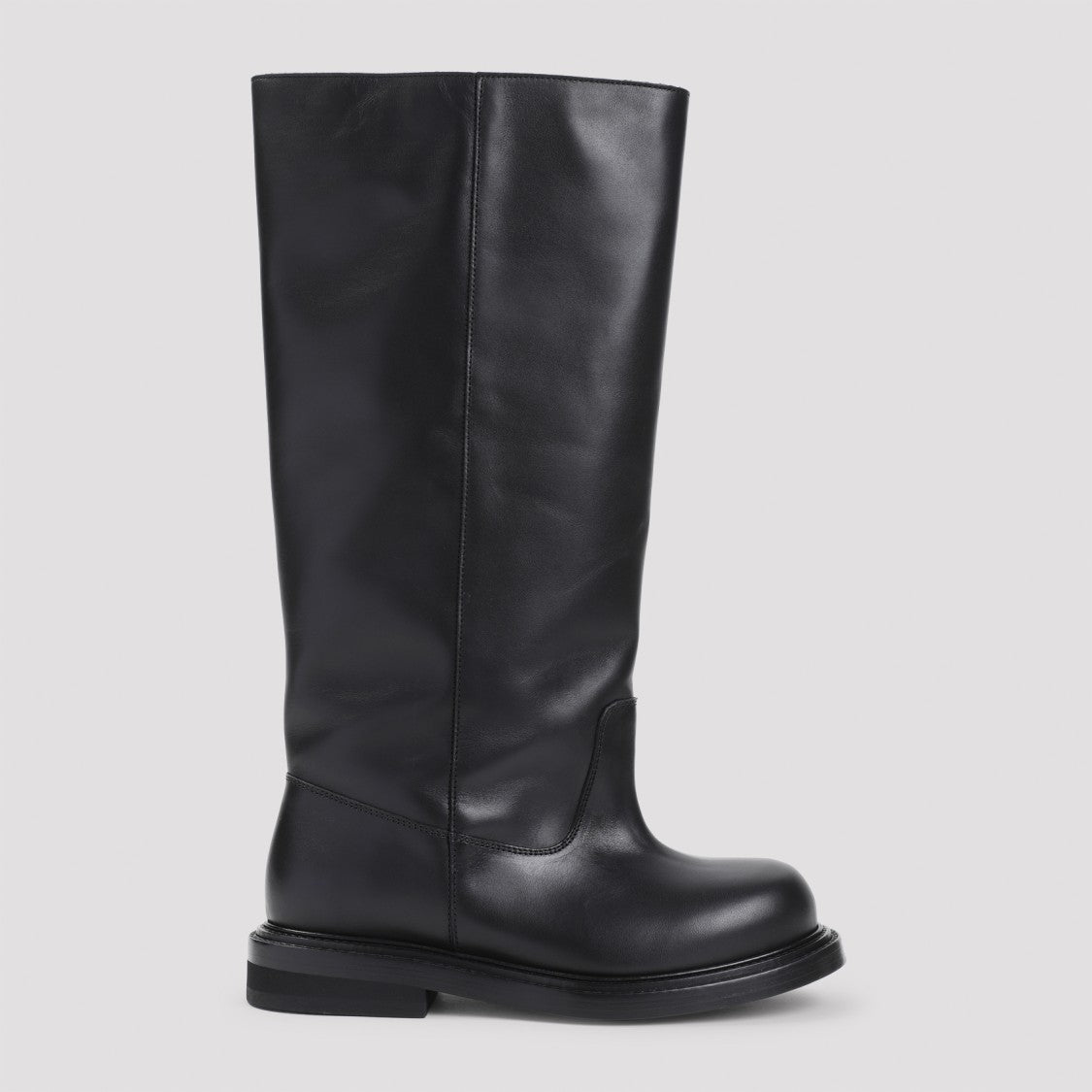 Moschino Black Leather Boots