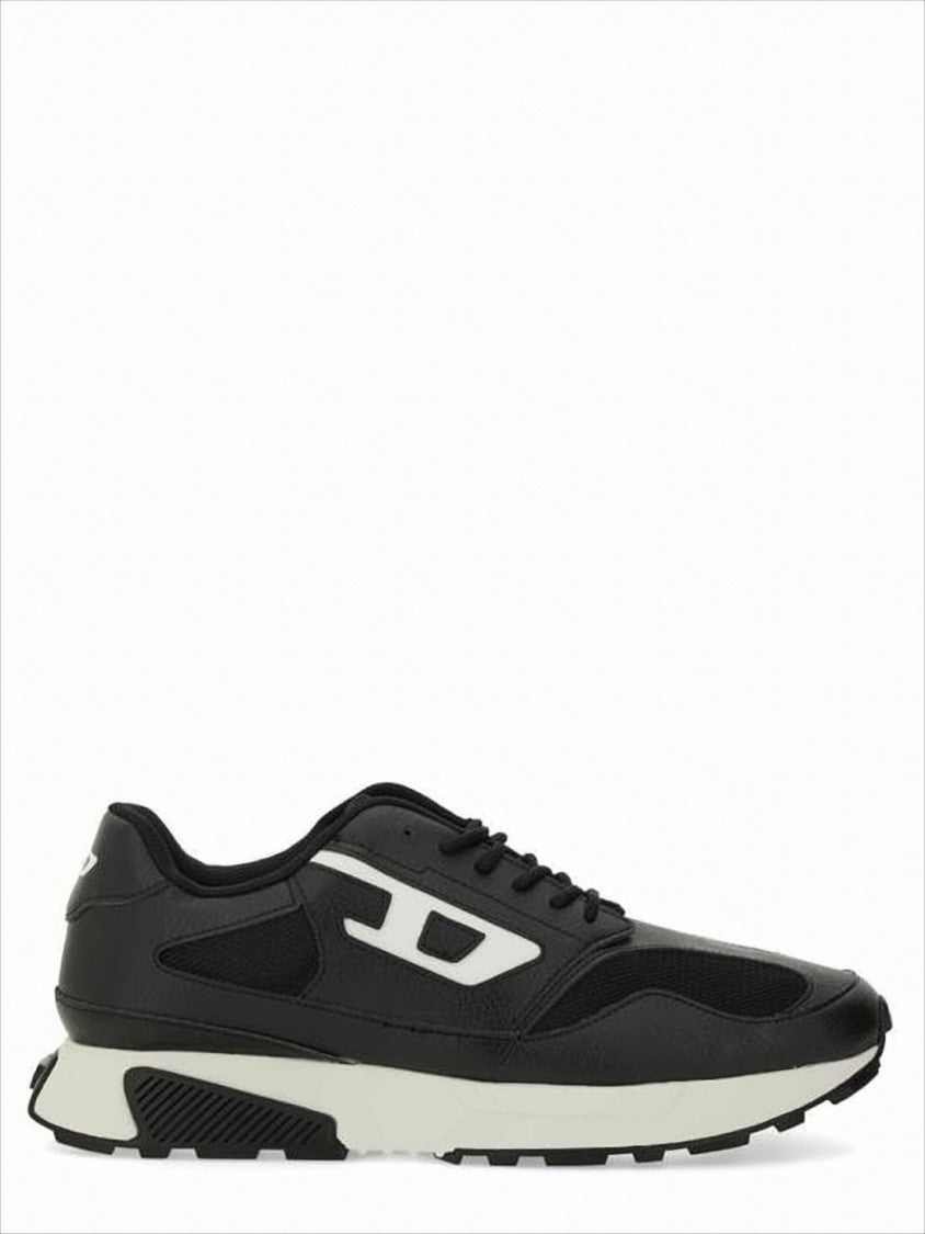 Diesel Mesh-Panel Sneakers With Contrast Midsole