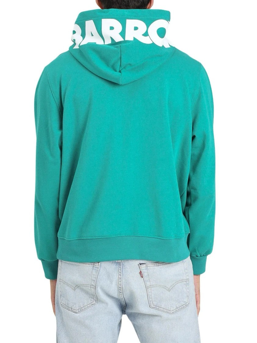 Barrow Green Cotton Kangaroo Hoodie
