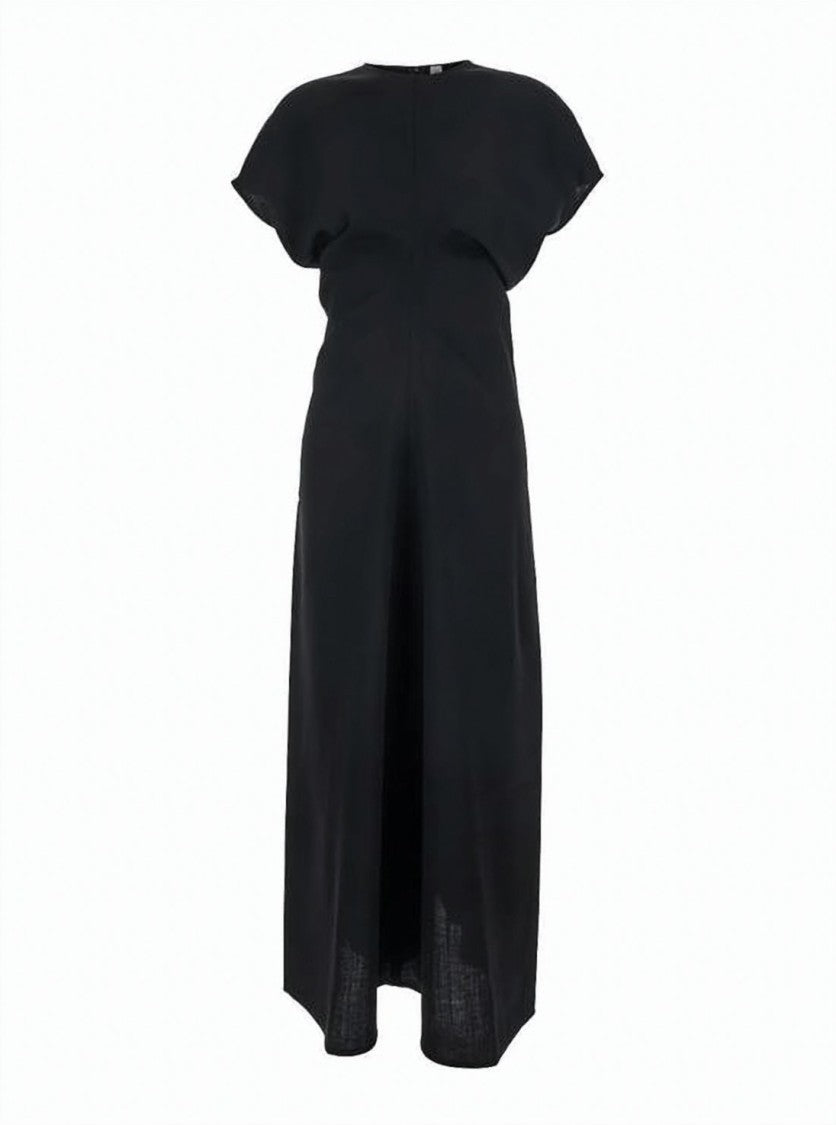 Totême Midi-Length Dress With Minimalist Silhouette And Back Zipper