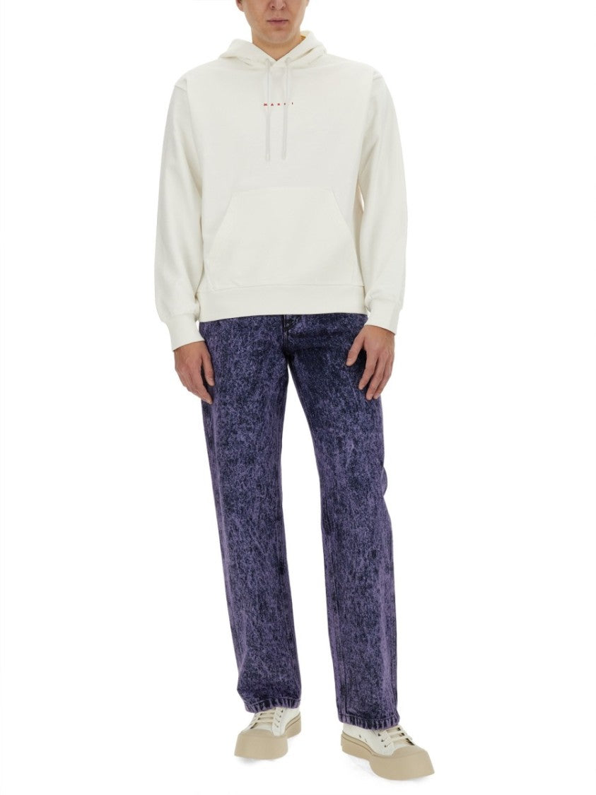 Marni Regular Fit Cotton Knit Sweatshirt