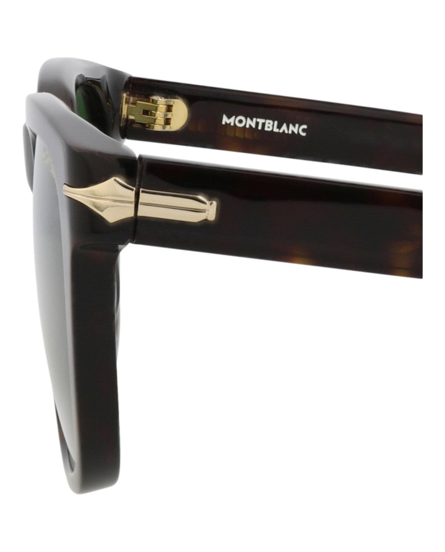 Montblanc Square-Frame Recycled Acetate Sunglasses