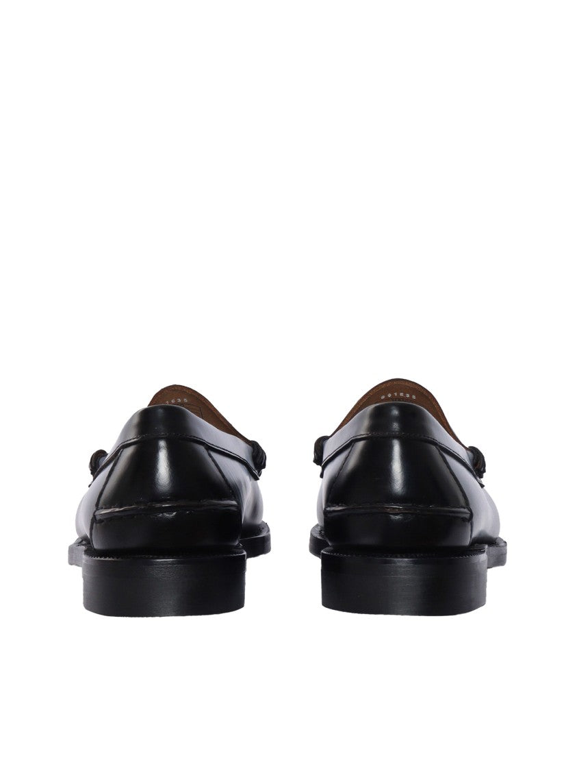 Sebago Smooth Leather Moccasin Shoes With Rounded Toe