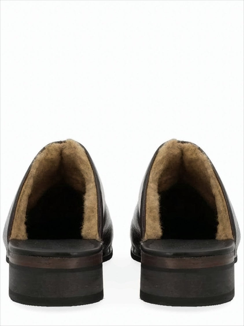Our Legacy Deep Brown Cowhide Leather Slip-On Mules