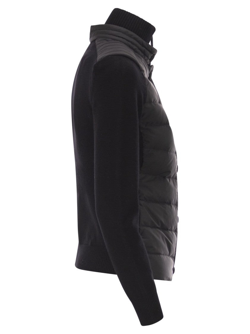 Moncler Grenoble Padded Wool Cardigan