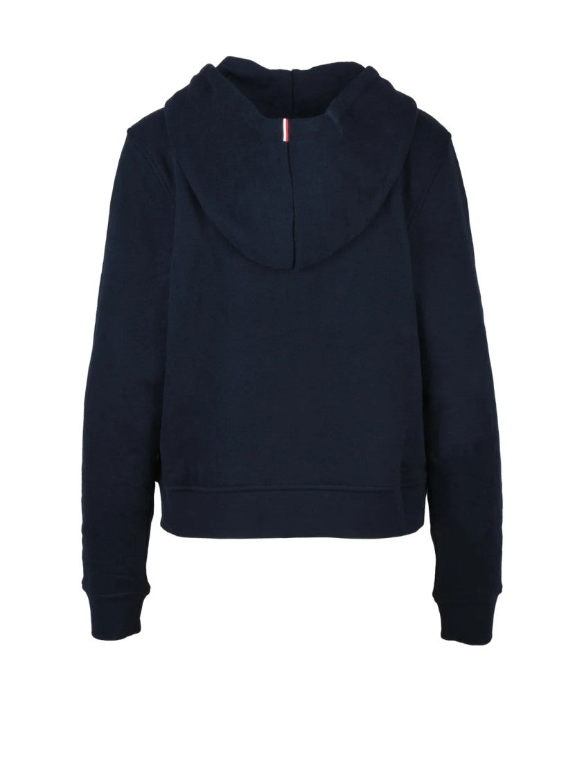 Tommy Hilfiger Navy Blue Zip-Up Cotton Hoodie