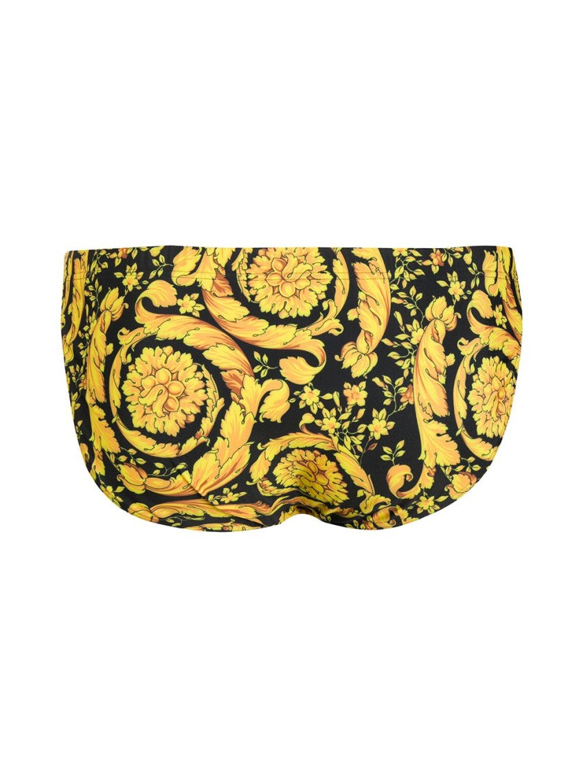 Versace Barocco Print Swim Brief