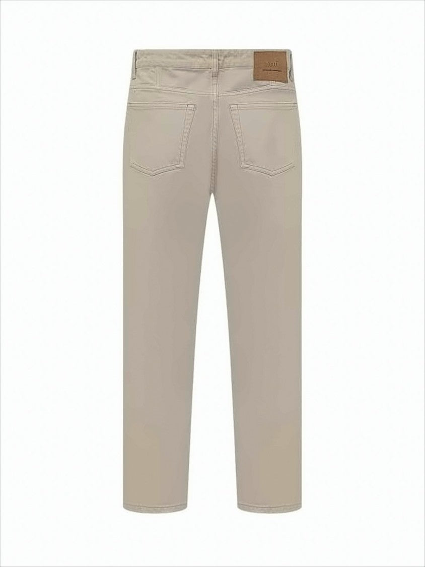 Ami Minimalistic Straight Pants With Classic Five-Pocket Design