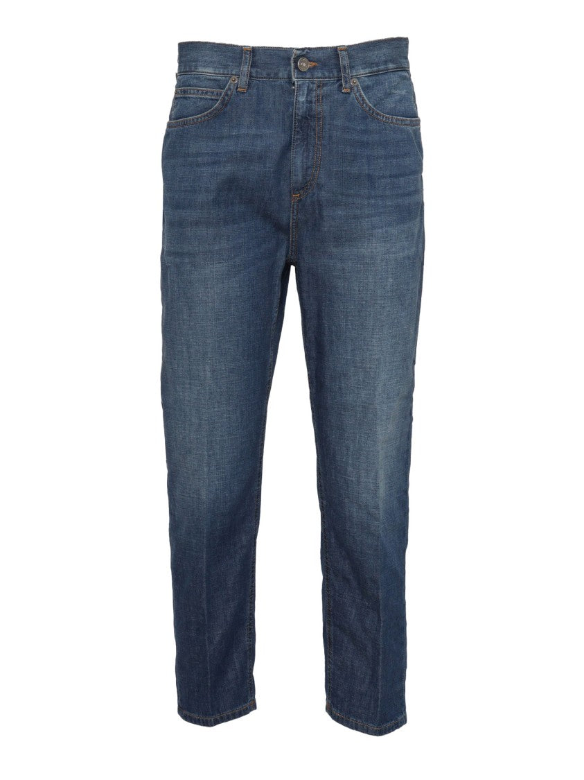 Dondup Relaxed Fit Cropped Jeans With Classic Five-Pocket Design