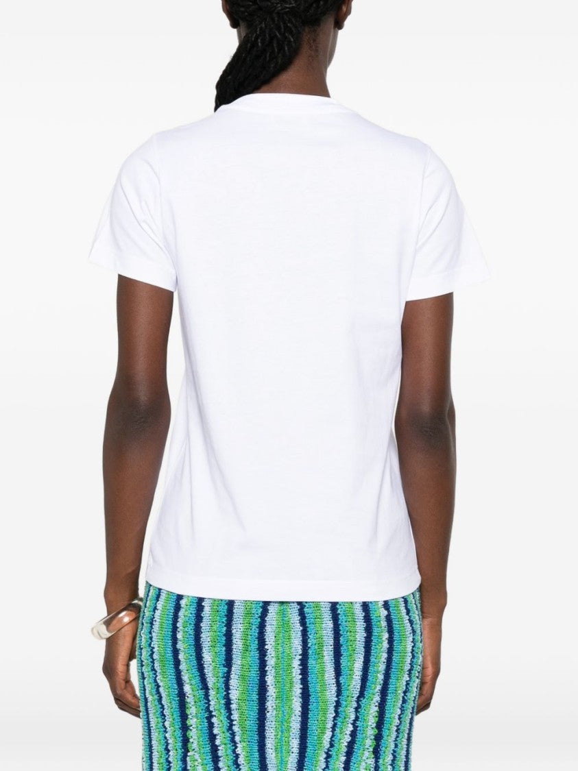 Moschino Playful Graphic Silk And Nylon Top