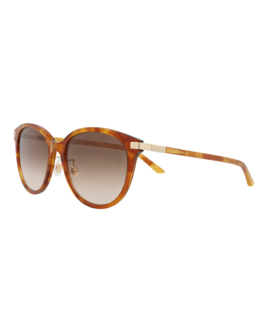 Gucci Round-Frame Recycled Acetate Sunglasses