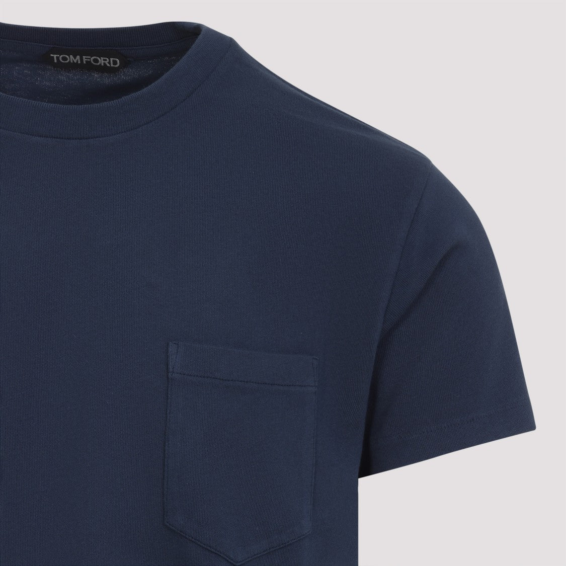 Tom Ford Blue Cotton Jersey T-Shirt