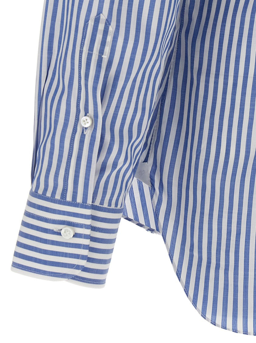 Barba Slim Fit Striped Cotton Shirt
