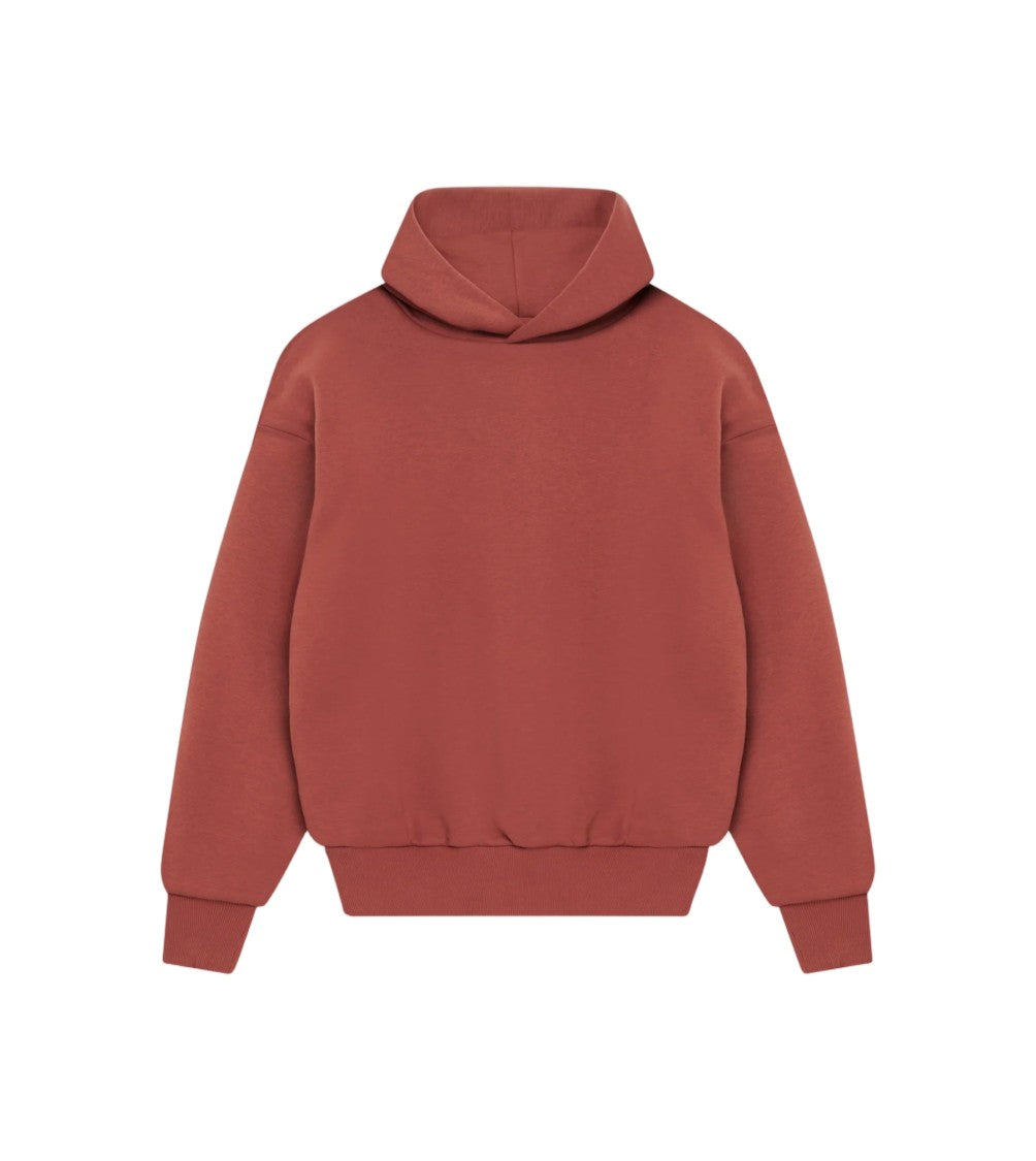 Perplex Burgundy Armor Relaxed-Fit Cotton Hoodie