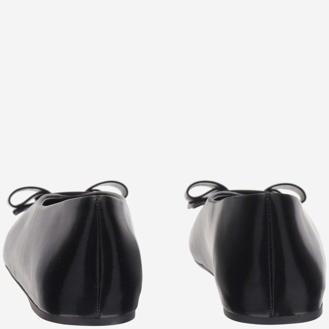 Salvatore Ferragamo Leather Bow Ballerina Flats