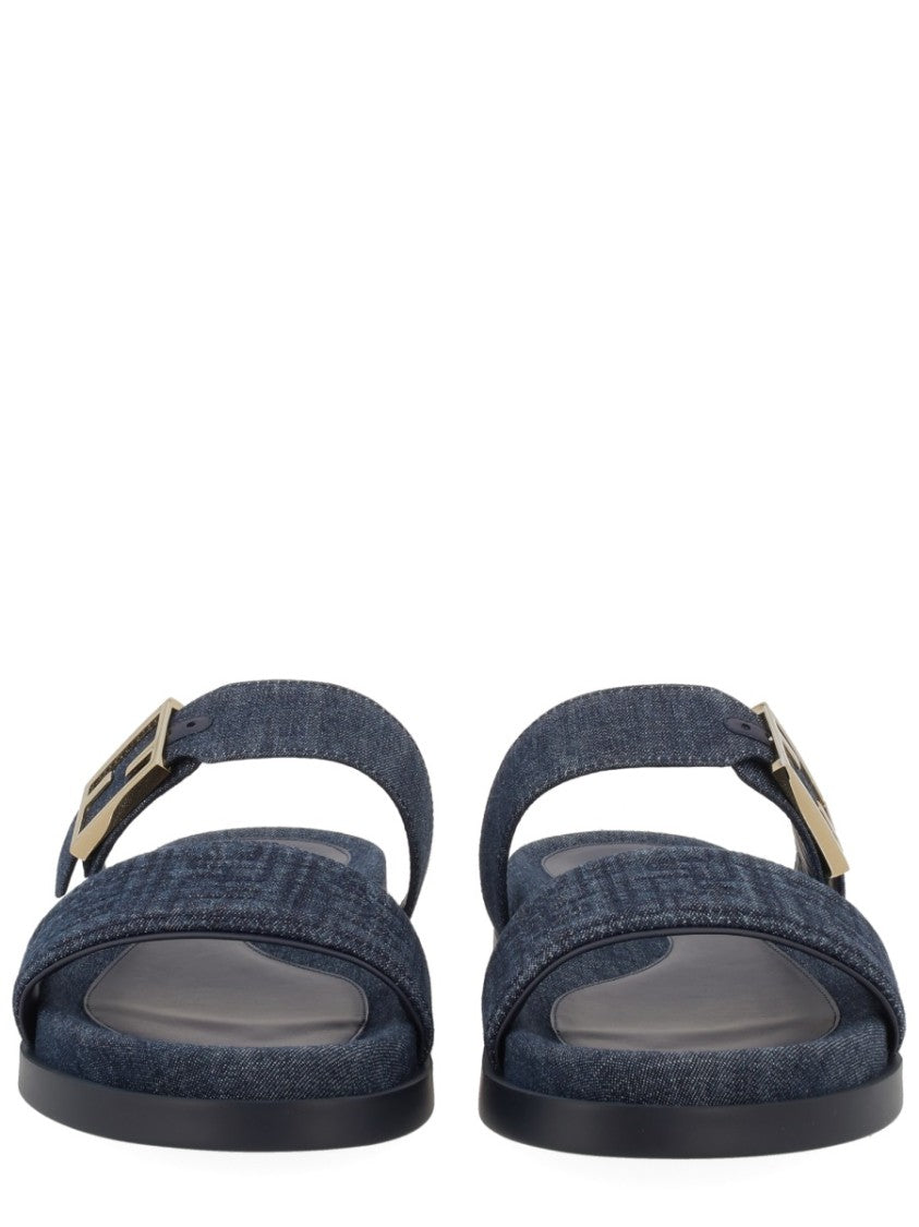 Fendi Fendi Feel Flat Fabric Sandals