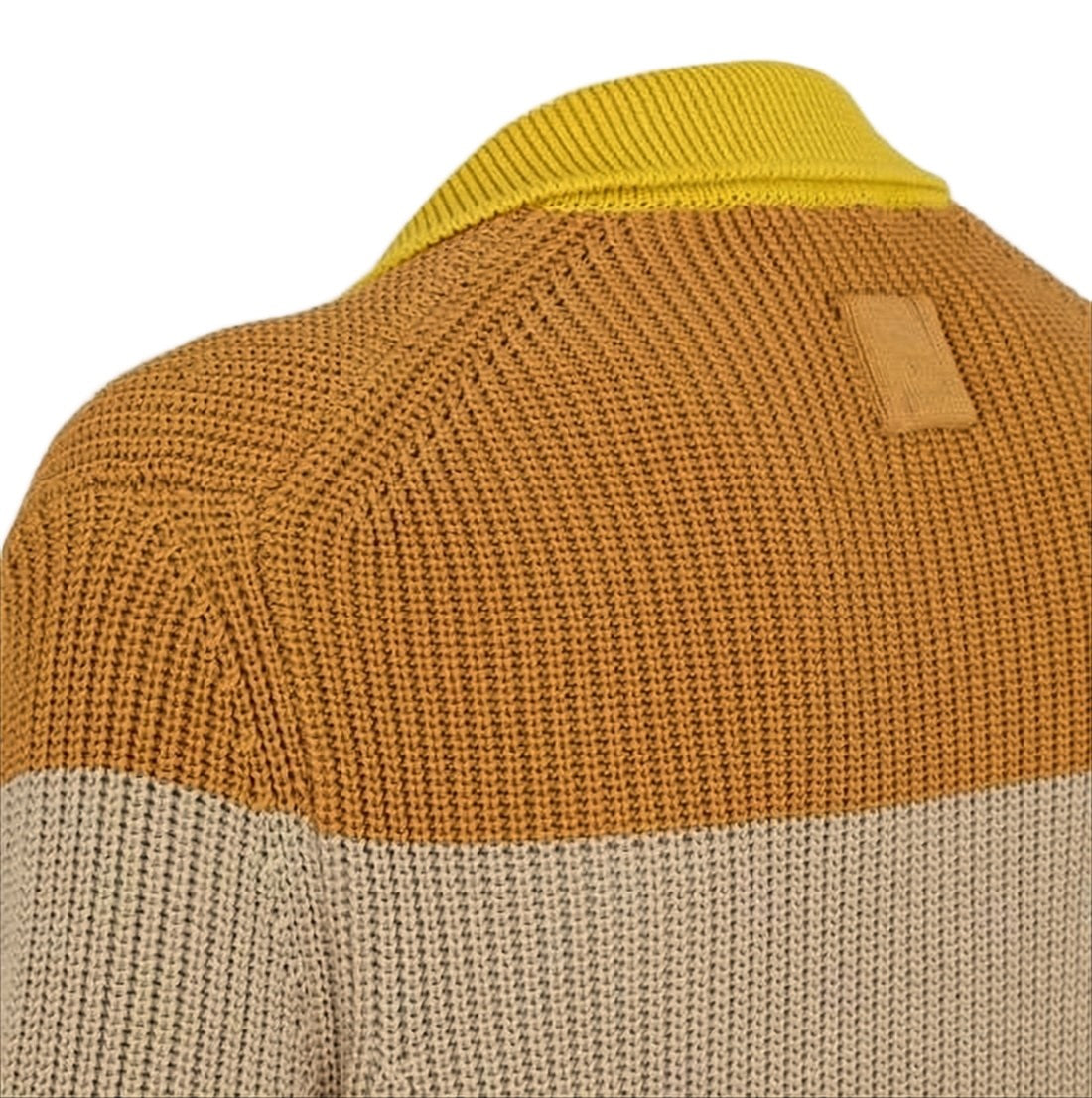 Fendi Textured Knit Sweater With Polo Collar