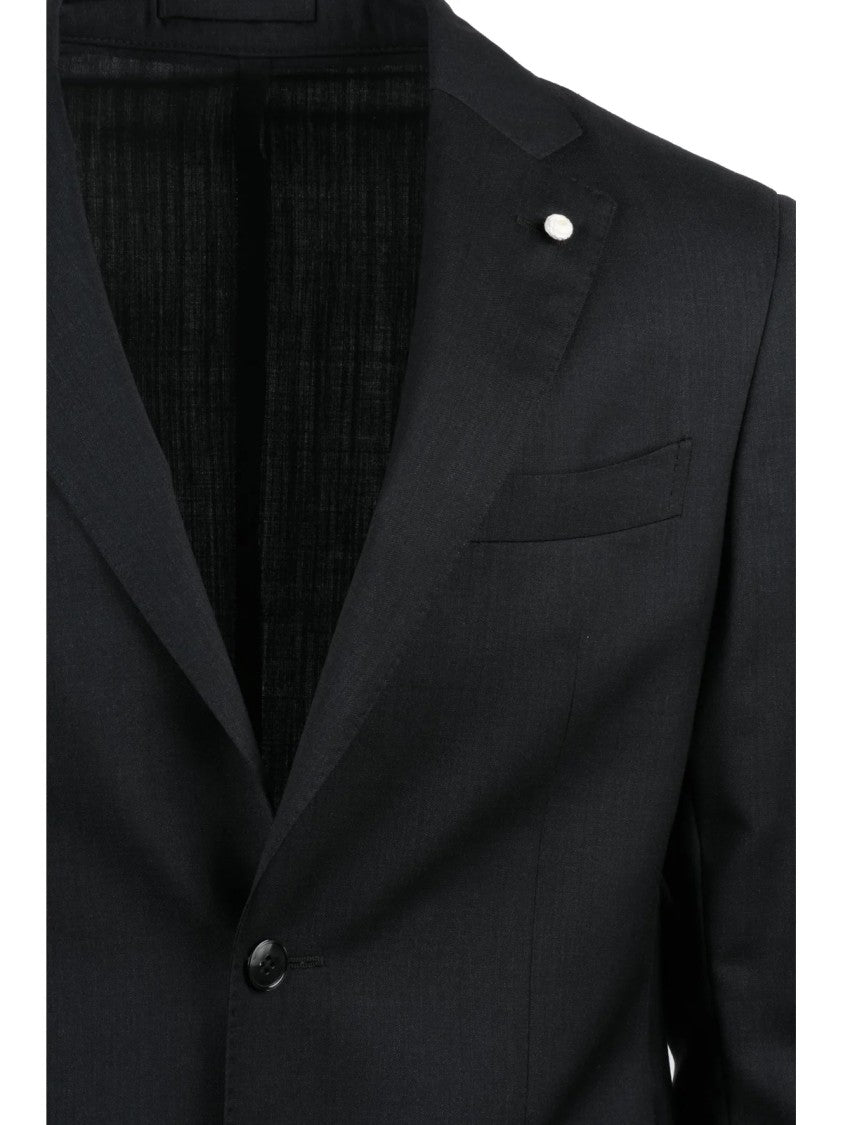 Luigi Bianchi Virgin Wool Tailored Jacket With Unlined Design