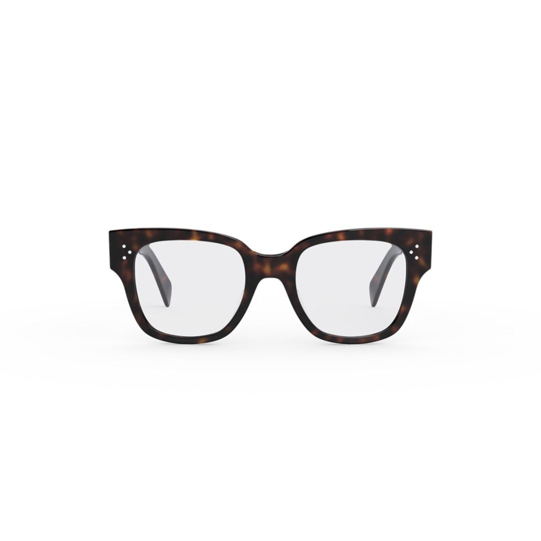 Celine Cl50110u Oversized Square Tortoiseshell Eyeglasses