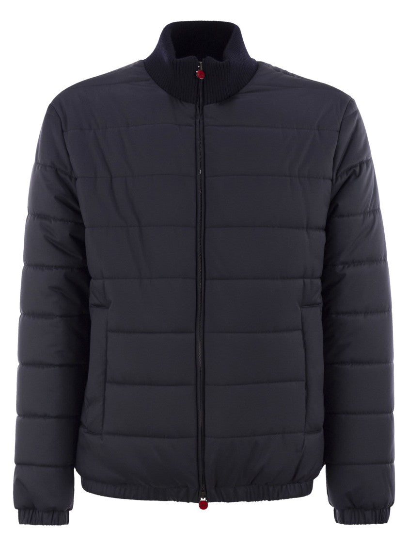 Kiton Technical Fabric Bomber Jacket
