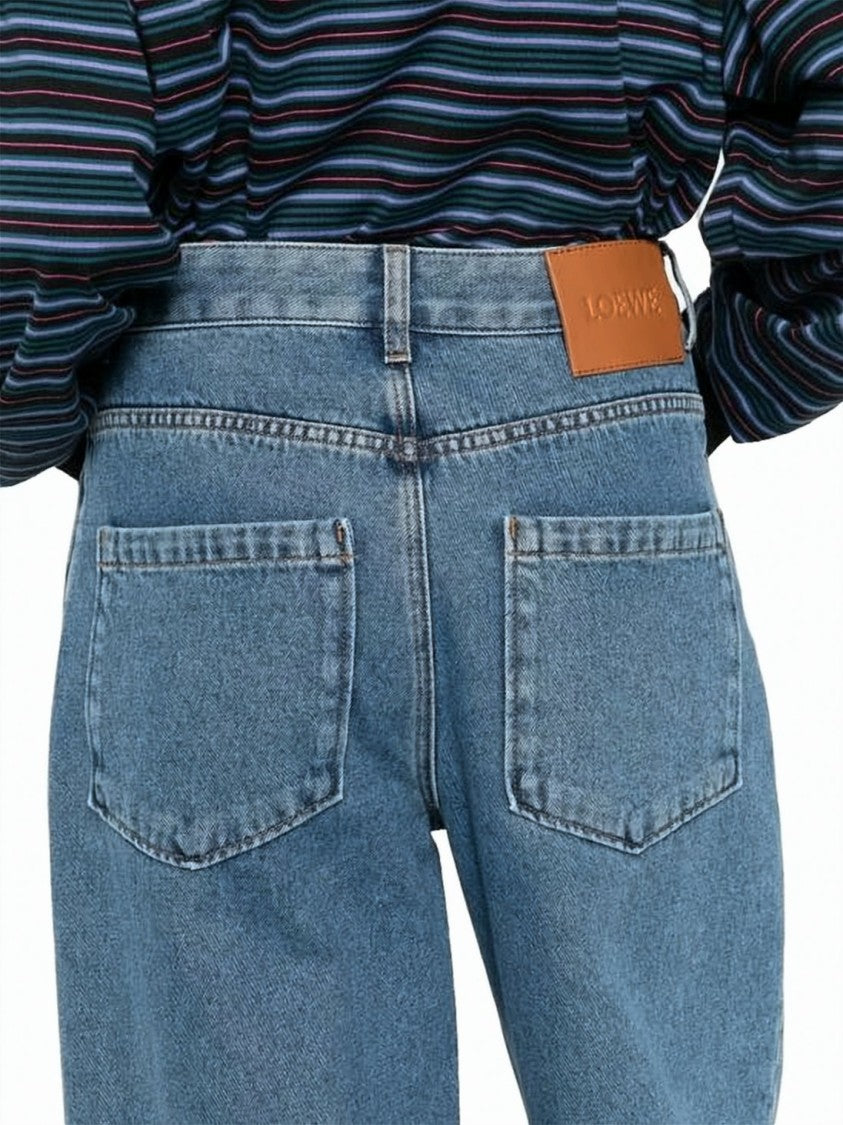 Loewe Wide-Leg Denim Pants With Classic Five-Pocket Design