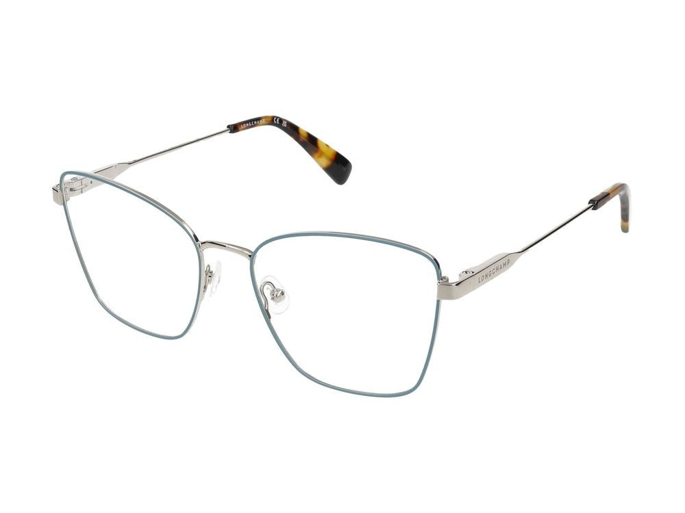 Longchamp Eyeglasses Lo2153 043 Silver/Azure 55/17/140