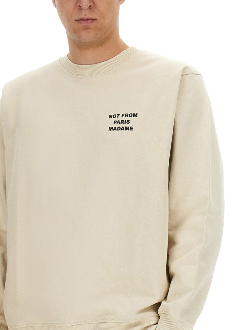 Drôle De Monsieur Slogan Relaxed Fit Sweatshirt