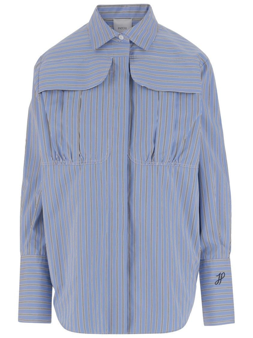Patou Cotton Shirt With Striped Pattern