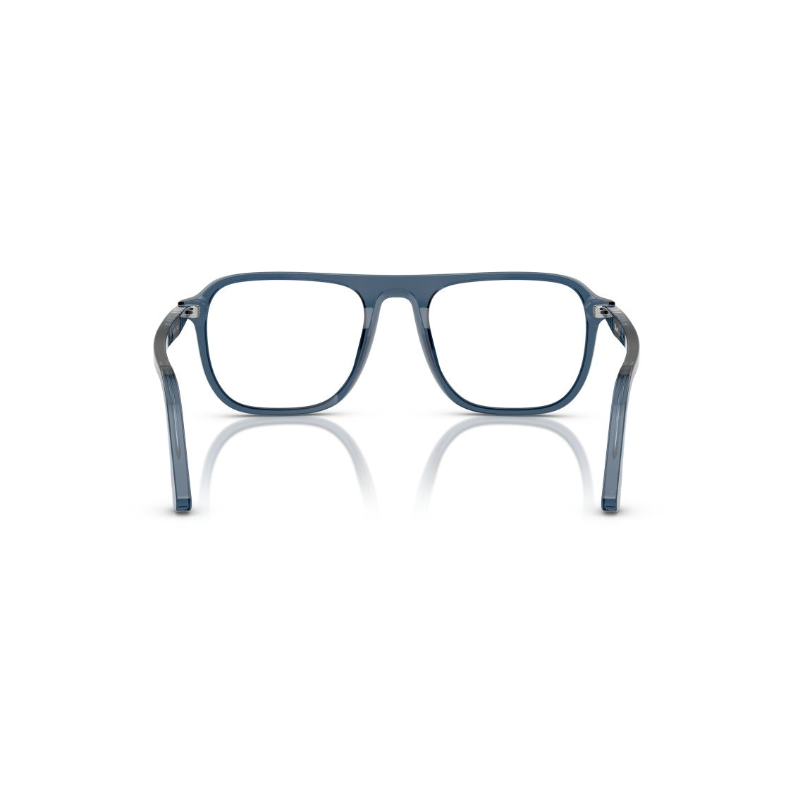 Persol 0Po3359v Translucent Acetate Square Frame Eyeglasses With Keyhole Bridge