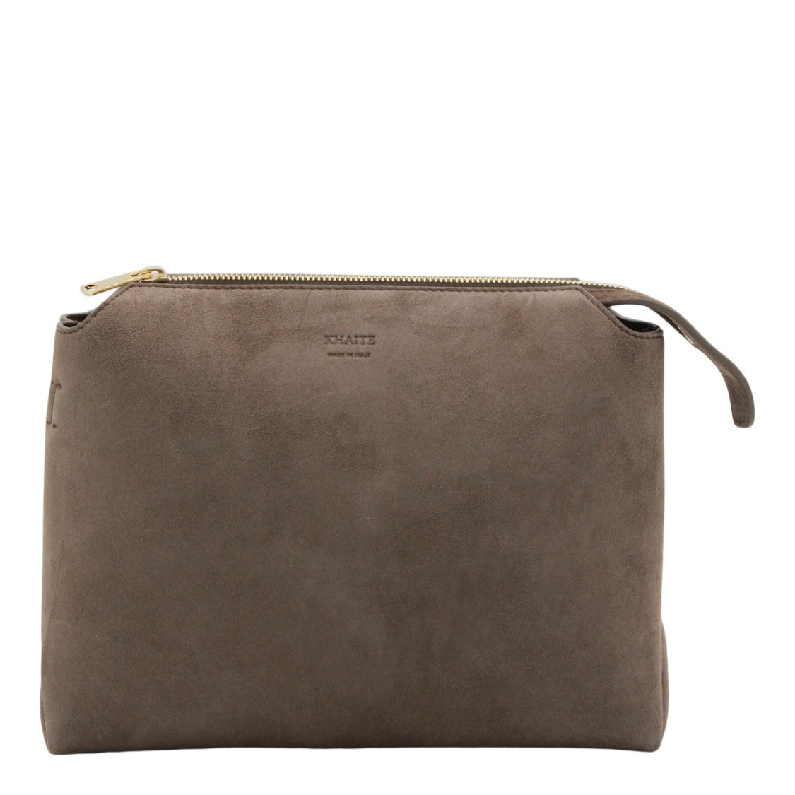 Khaite Soft Suede Mini Bag With Gold-Tone Accents